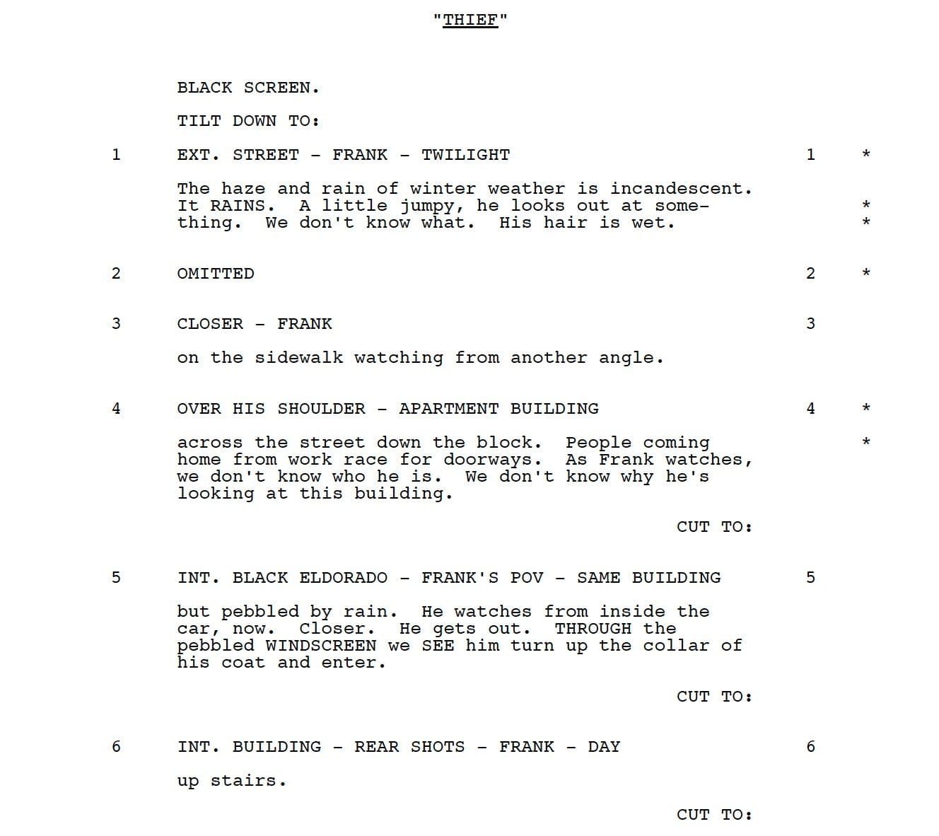 Page One: “Thief” (1981)