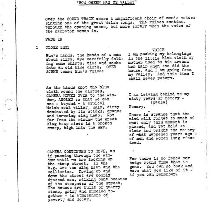 Page One: “How Green Was My Valley” (1941)