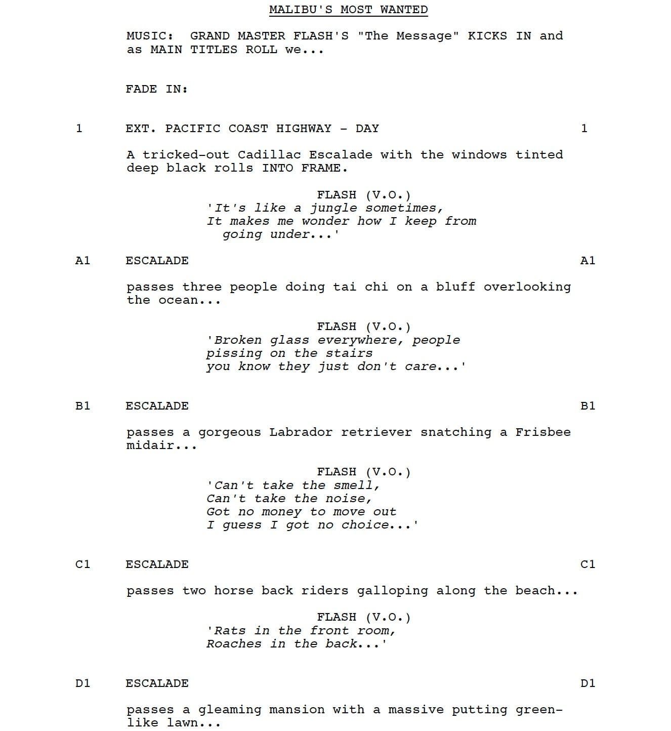 Page One: “Malibu’s Most Wanted” (2003)