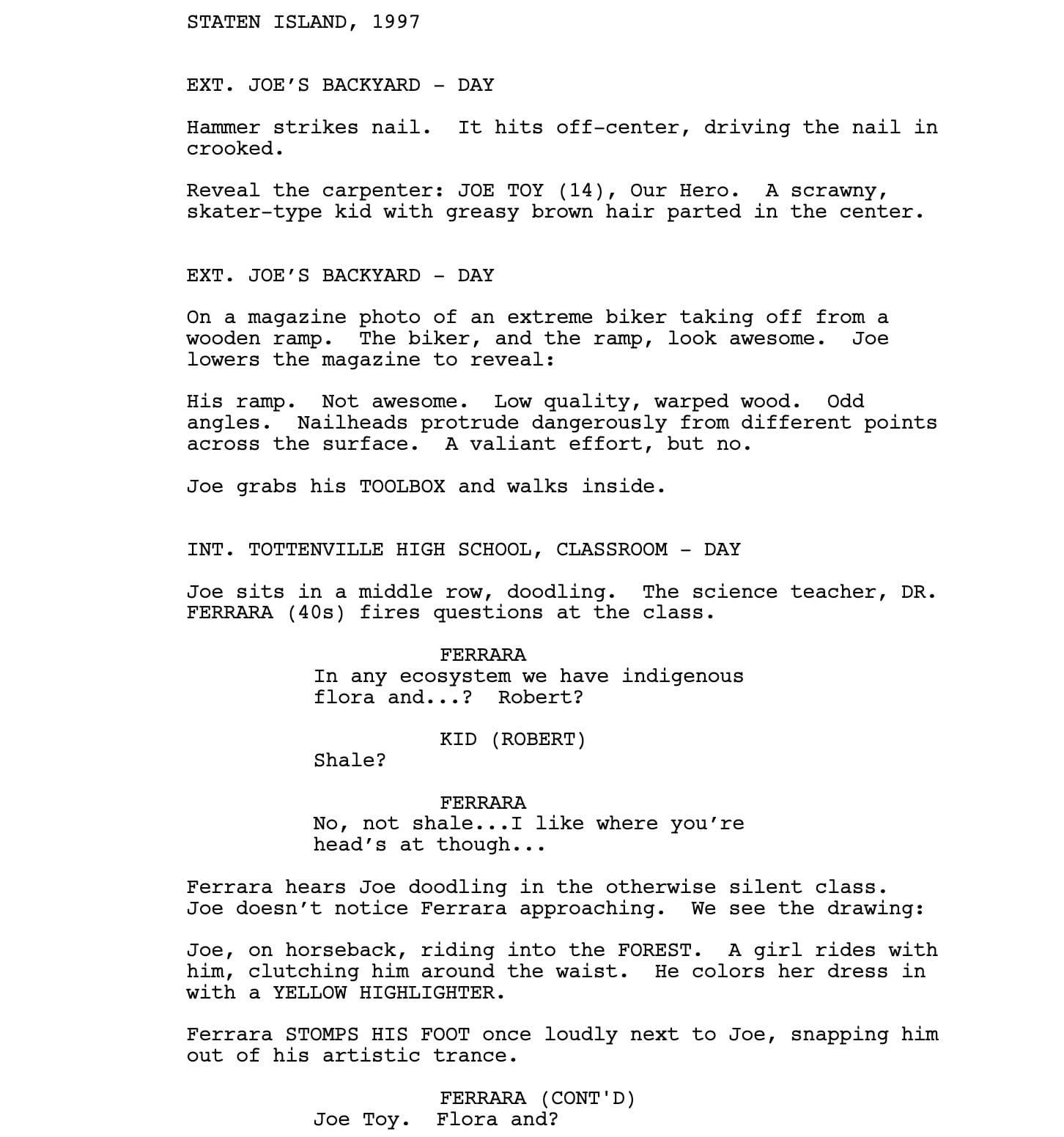 Page One: “The Kings of Summer” (2013)