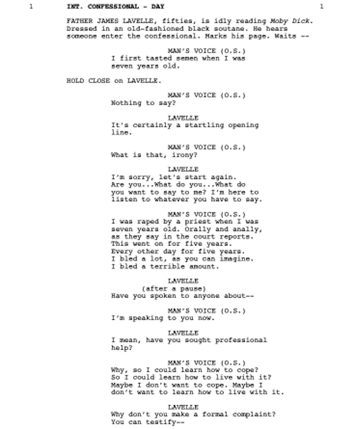 Page One: “Calvary” (2014)