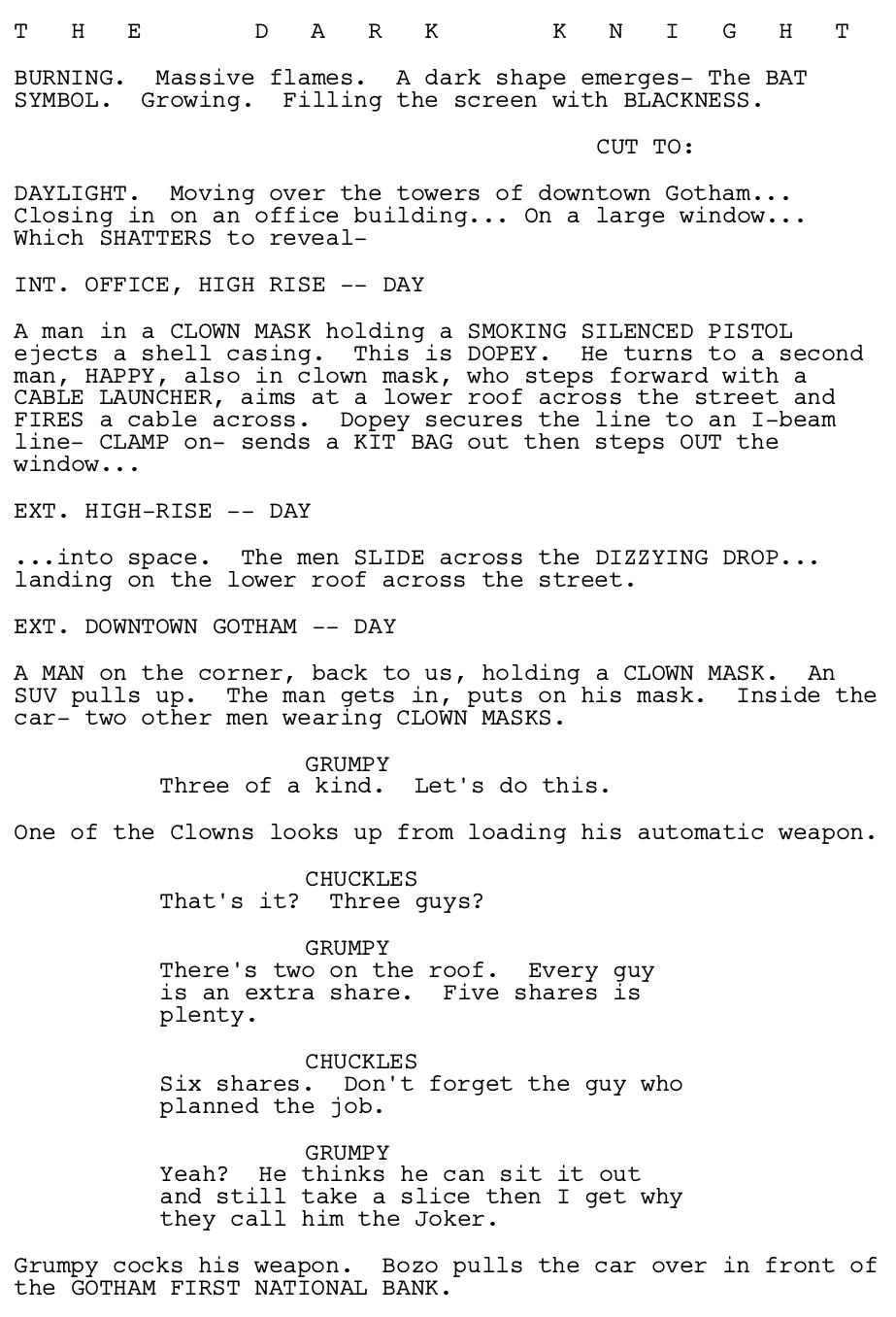 Page One: ‘The Dark Knight’ (2008)