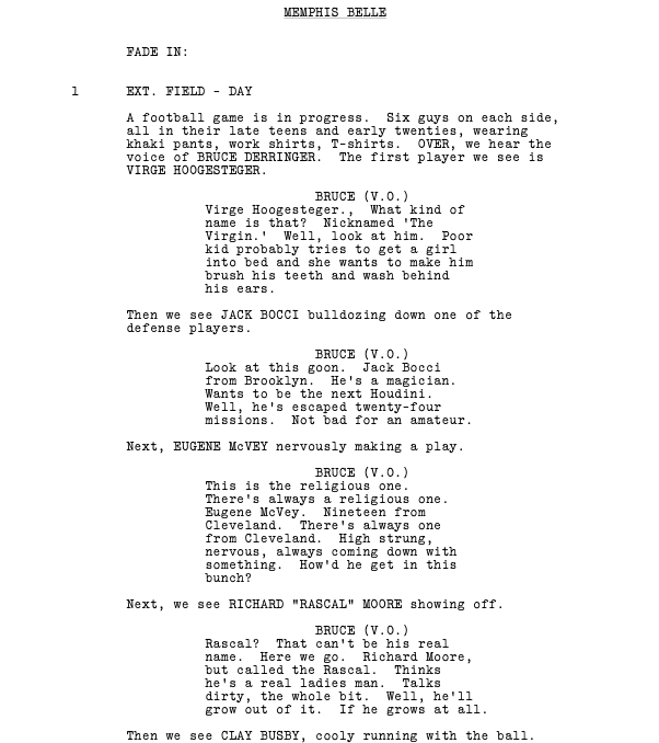 Page One: “Memphis Belle” (1990)