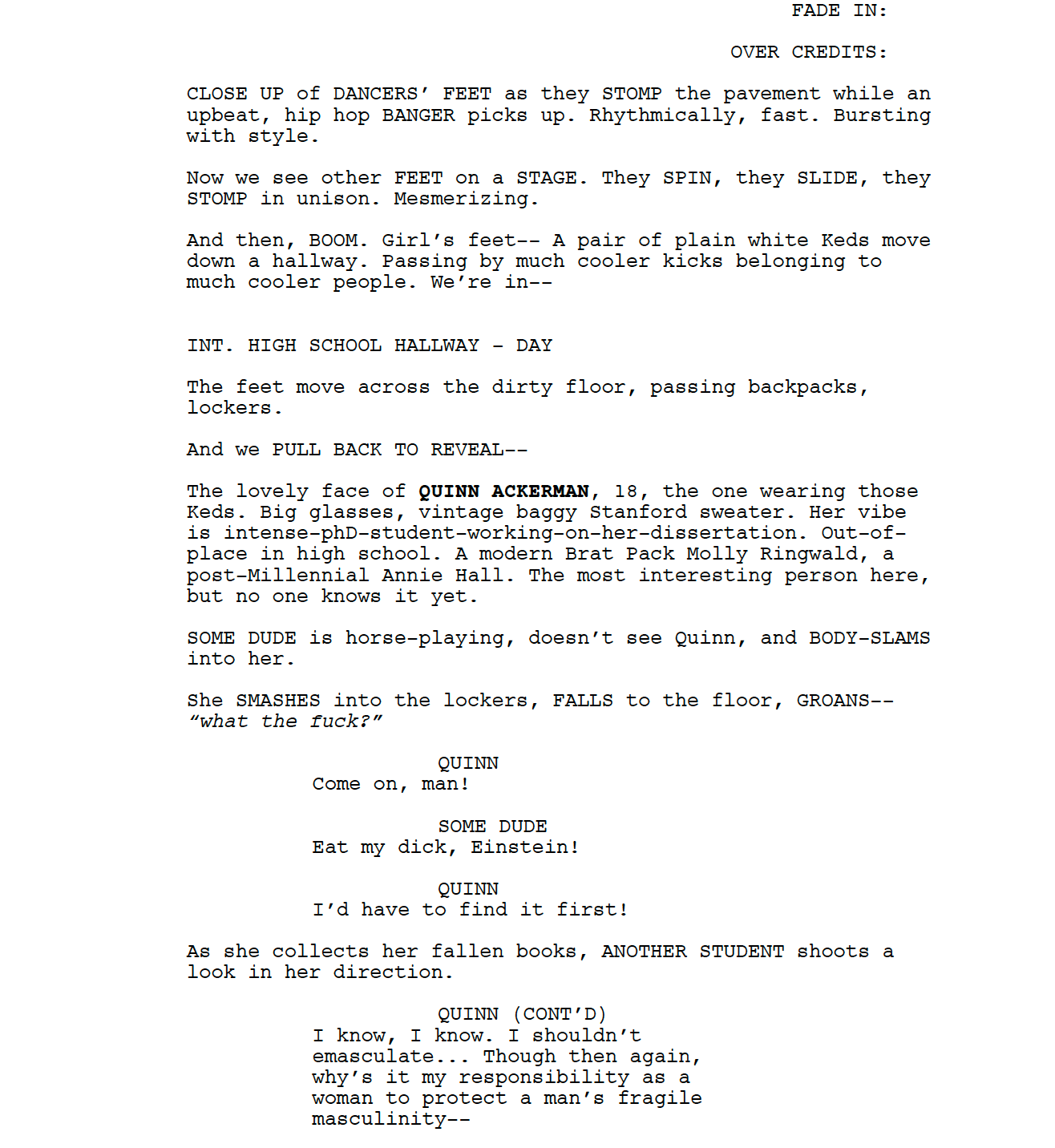 Page One: “Work It” (2020)