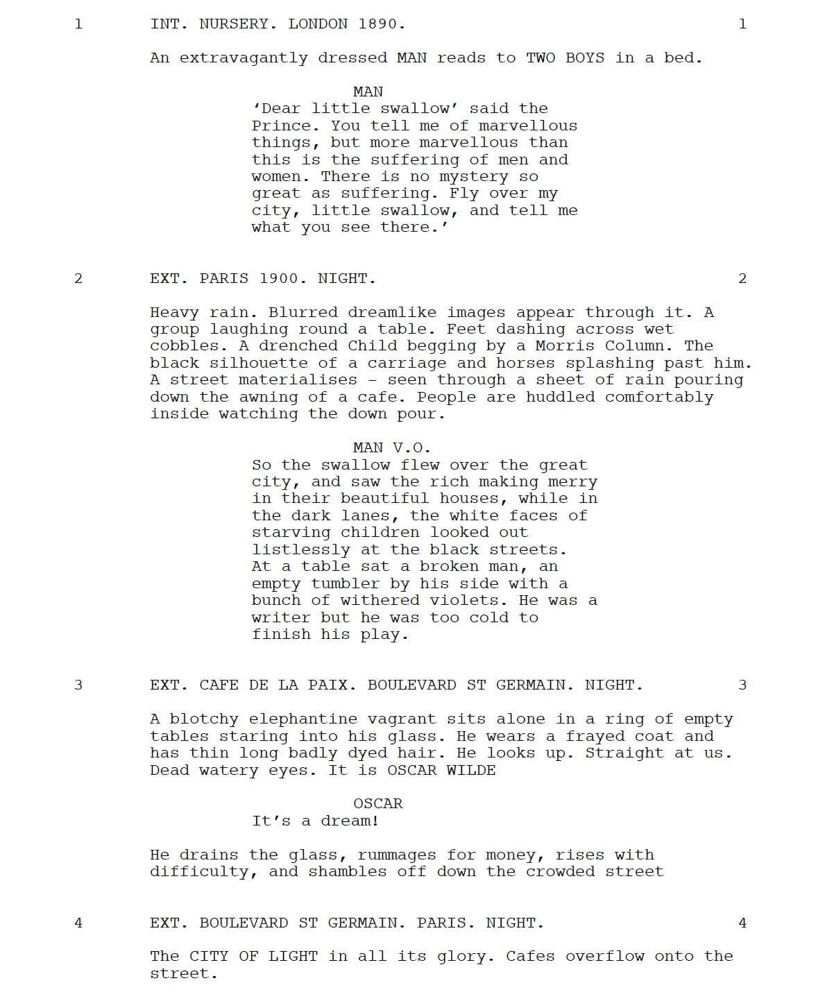 Page One: “The Happy Prince” (2018)