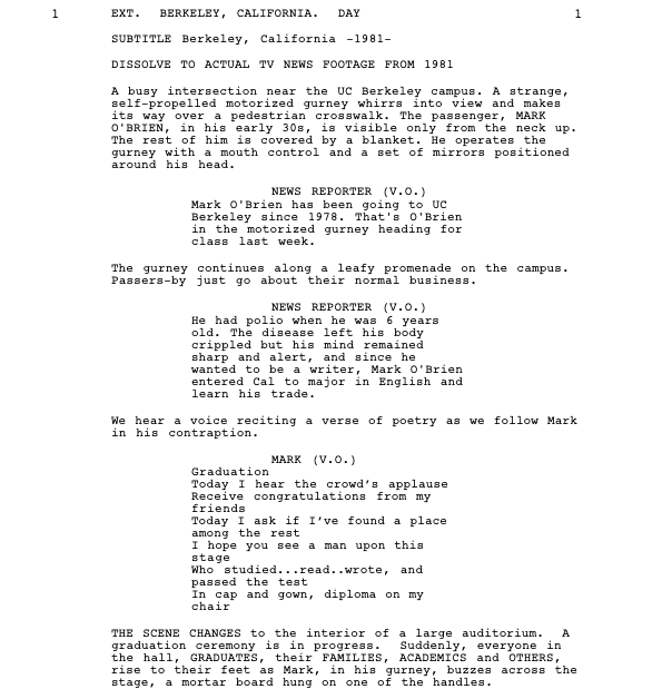 Page One: “The Sessions” (2012)