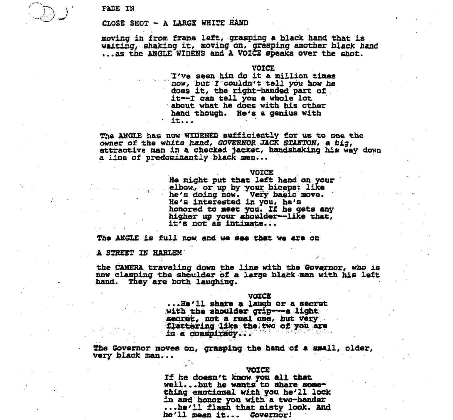 Page One: “Primary Colors” (1998)