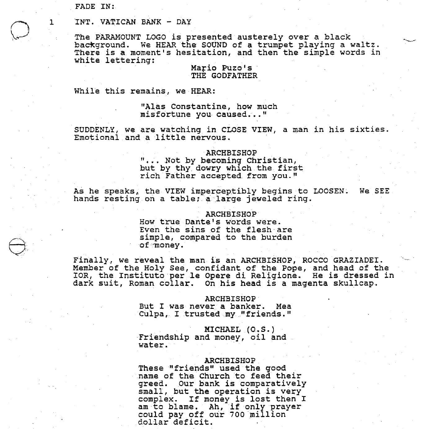Page One: “The Godfather Part III” (1990)