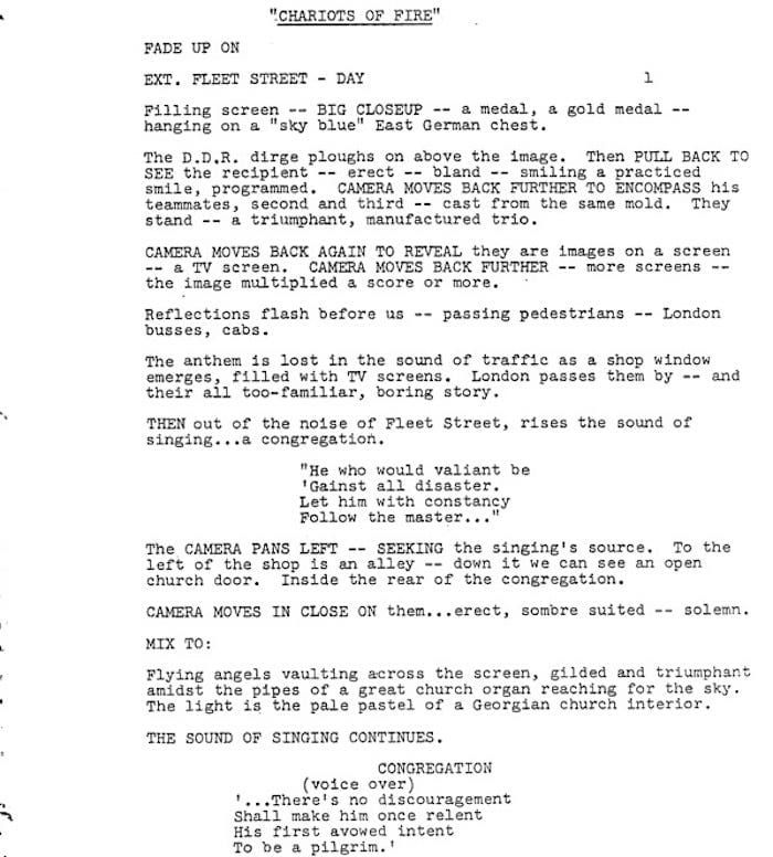 Page One: “Chariots of Fire” (1981)