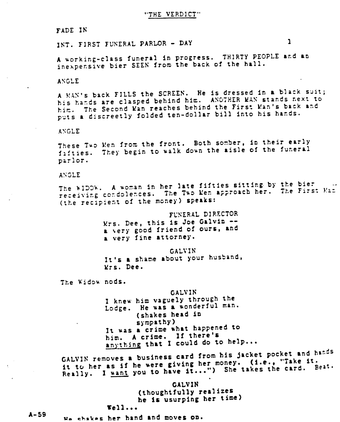 Page One: ‘The Verdict’ (1982)