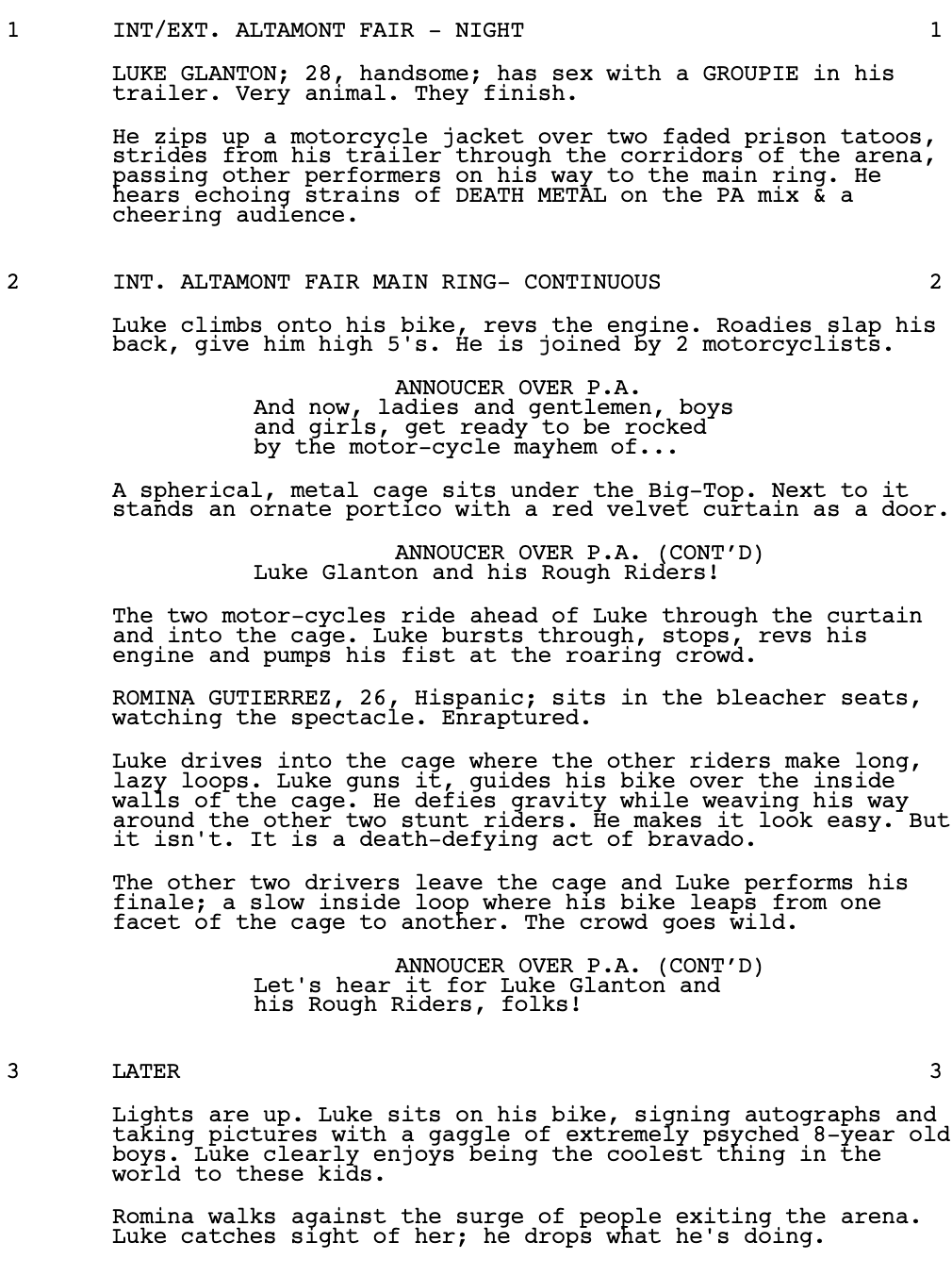 Page One: “The Place Beyond the Pines” (2012)