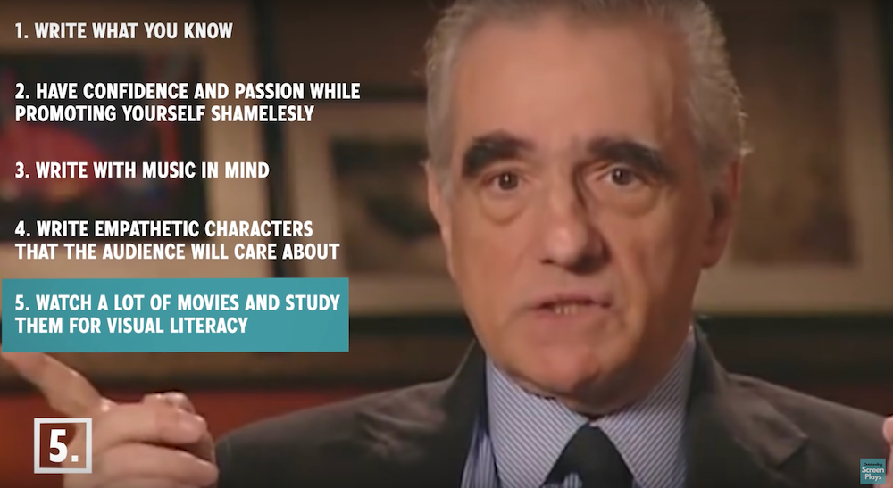 Video: 10 Screenwriting Tips from Martin Scorsese