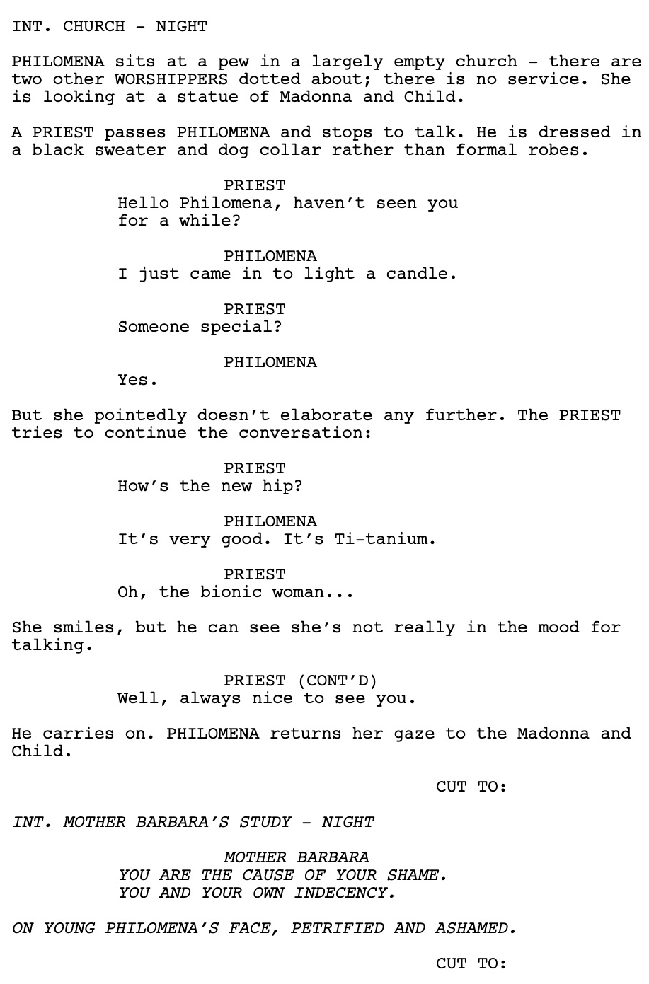 Page One: “Philomena” (2013)