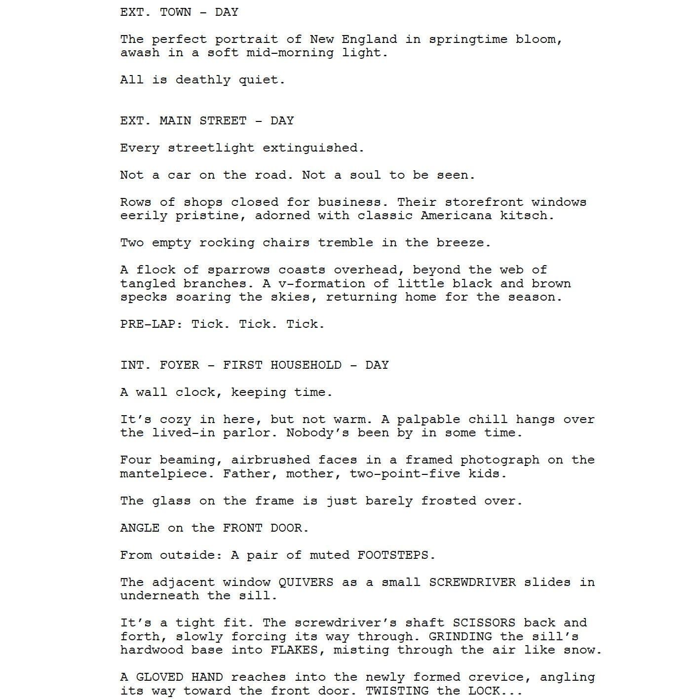 Page One: “I Think We’re Alone Now” (2018)