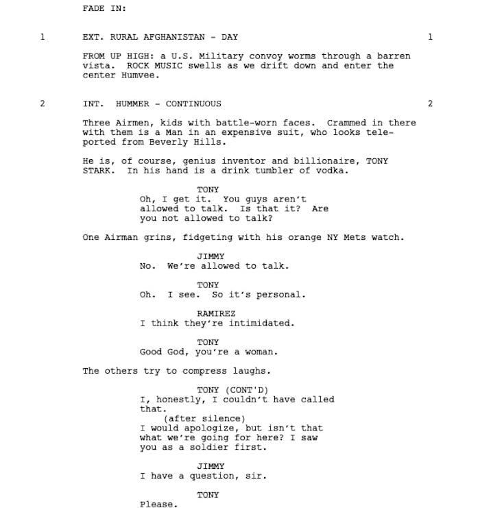 Page One: “Iron Man” (2008)