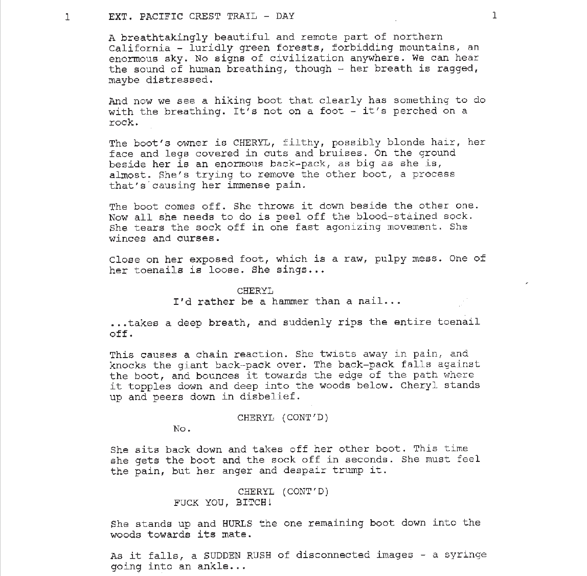 Page One: “Wild” (2014)
