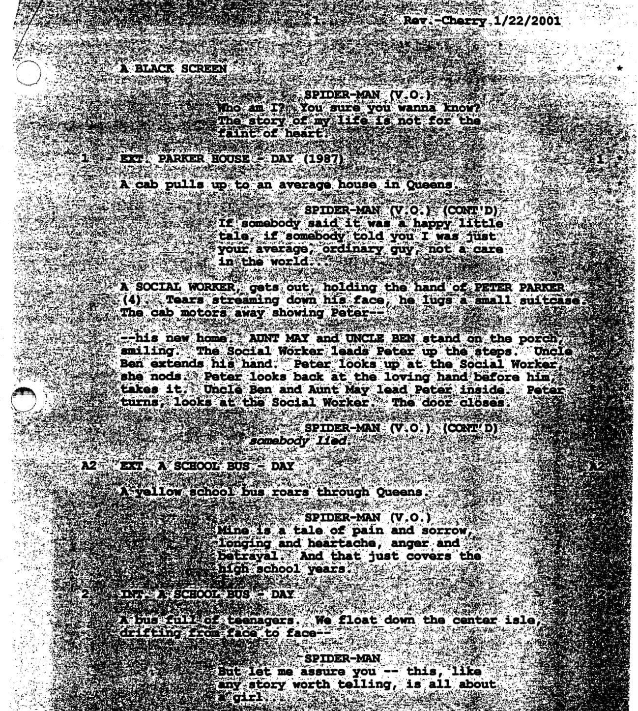 Page One: “Spider-Man” (2002)