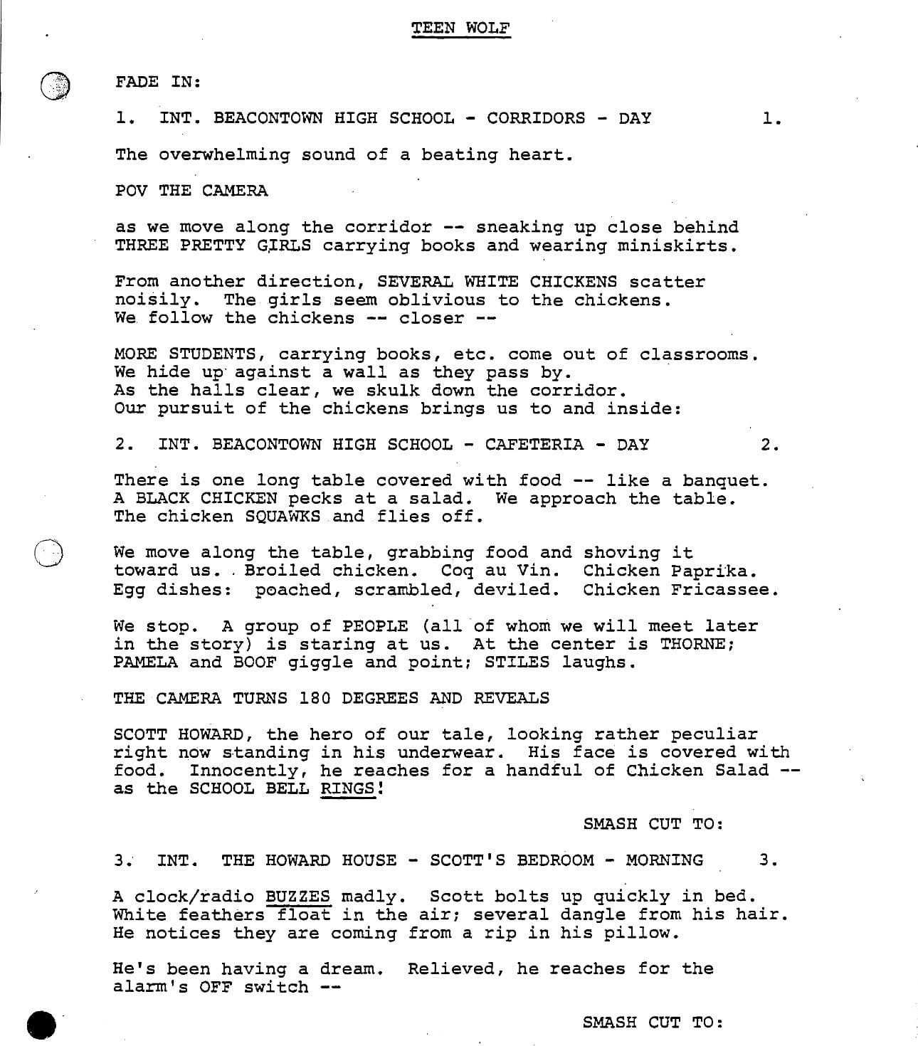 Page One: “Teen Wolf” (1985)