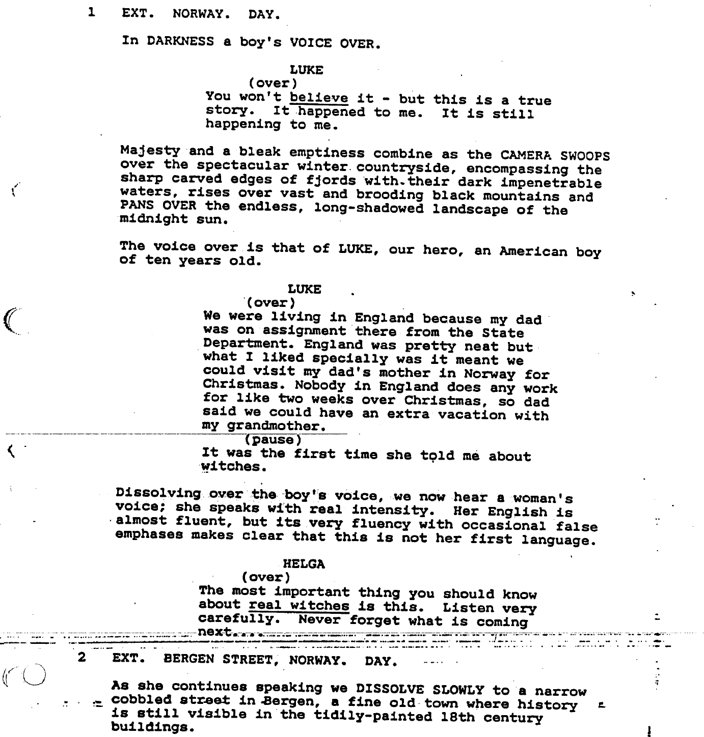 Page One: “The Witches” (1990)