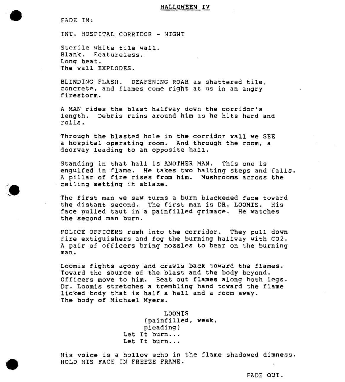 Page One: “Halloween 4: The Return of Michael Myers” (1988)