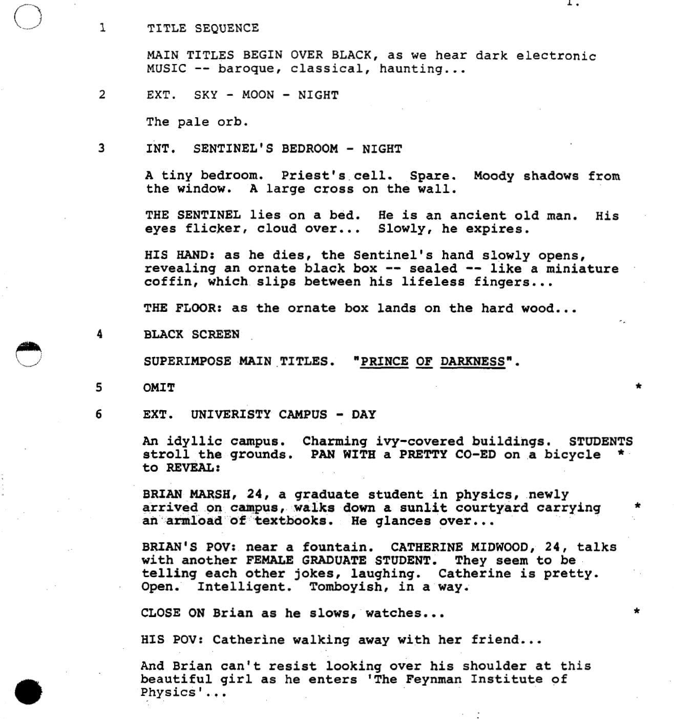 Page One: “Prince of Darkness” (1987)