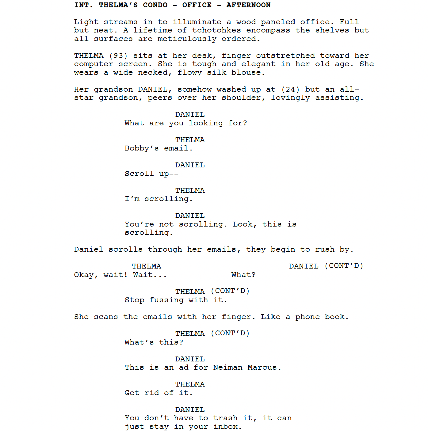 Page One: “Thelma” (2024)