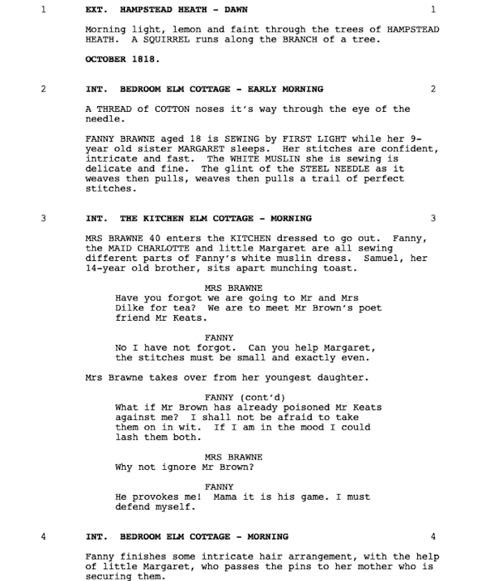 Page One: “Bright Star” (2009)