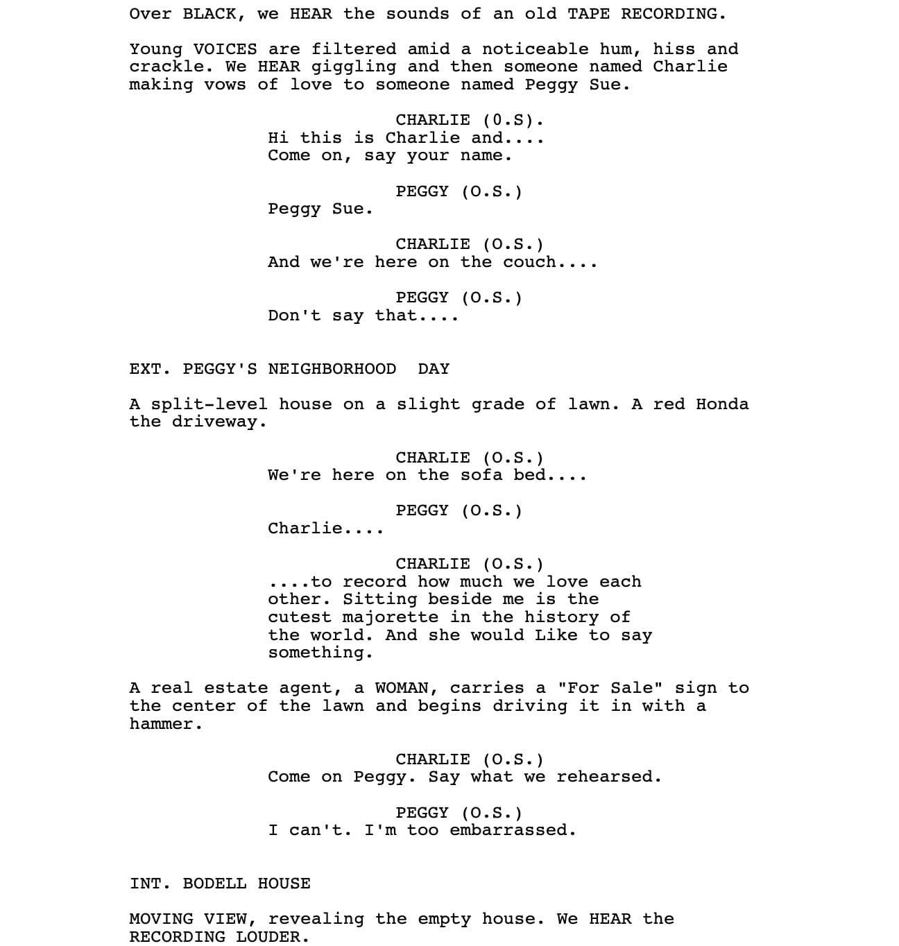 Page One: “Peggy Sue Got Married” (1986)