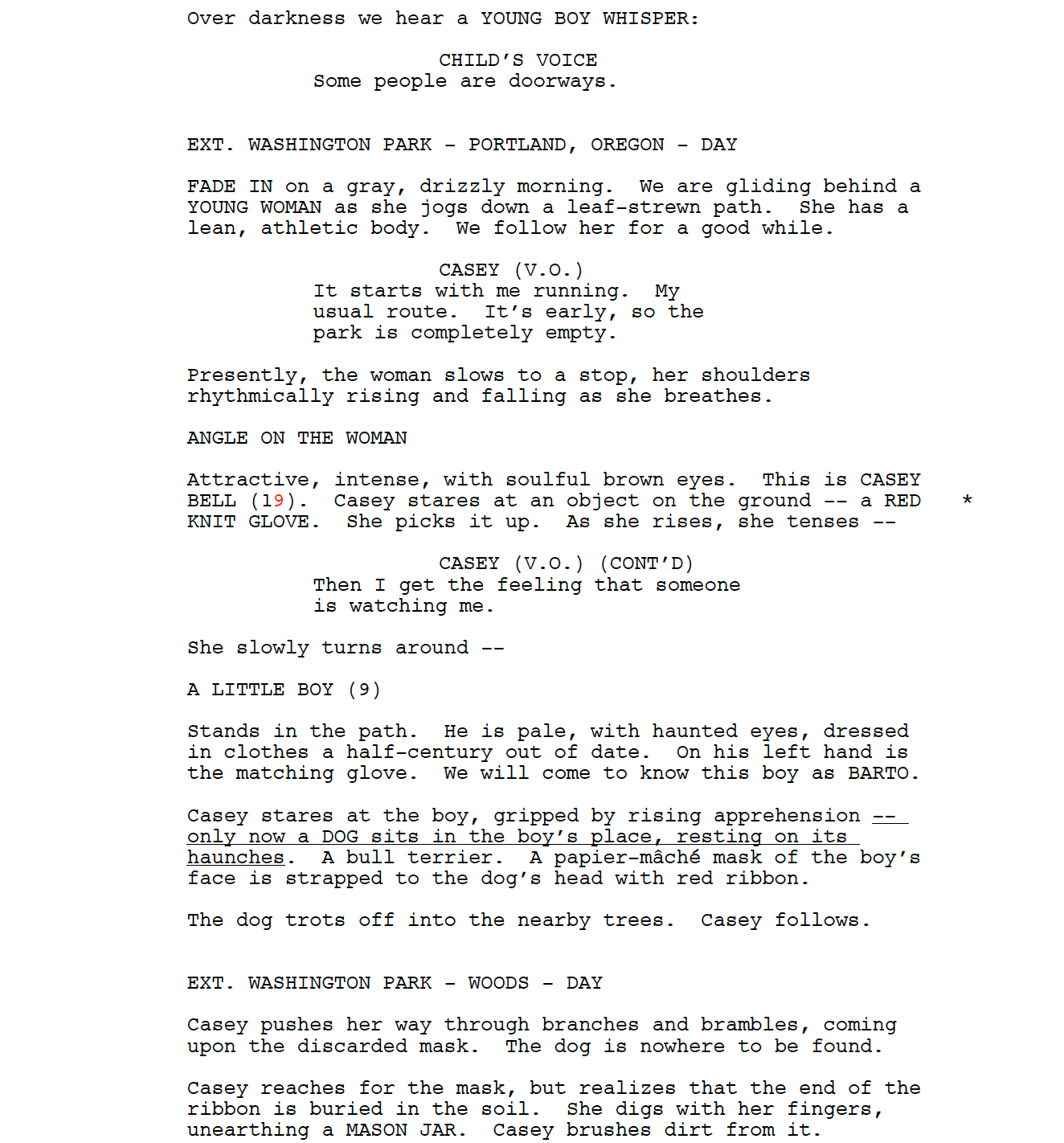 Page One: “The Unborn” (2009)