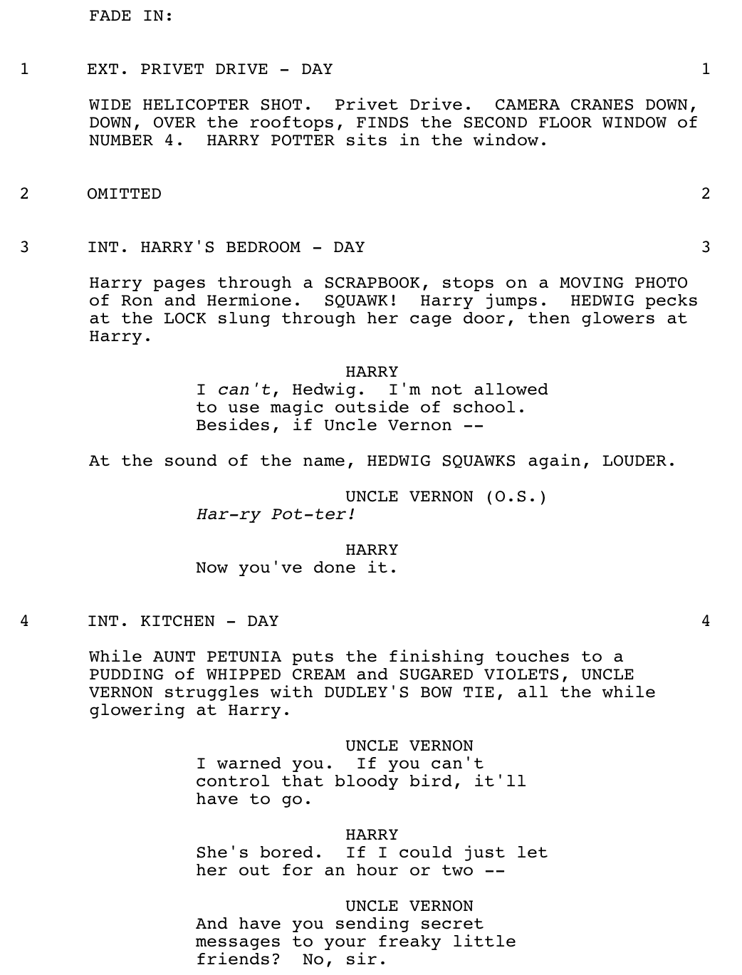 Page One: “Harry Potter and the Chamber of Secrets” (2002)