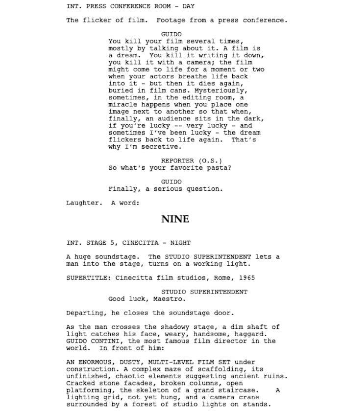 Page One: “Nine” (2009)