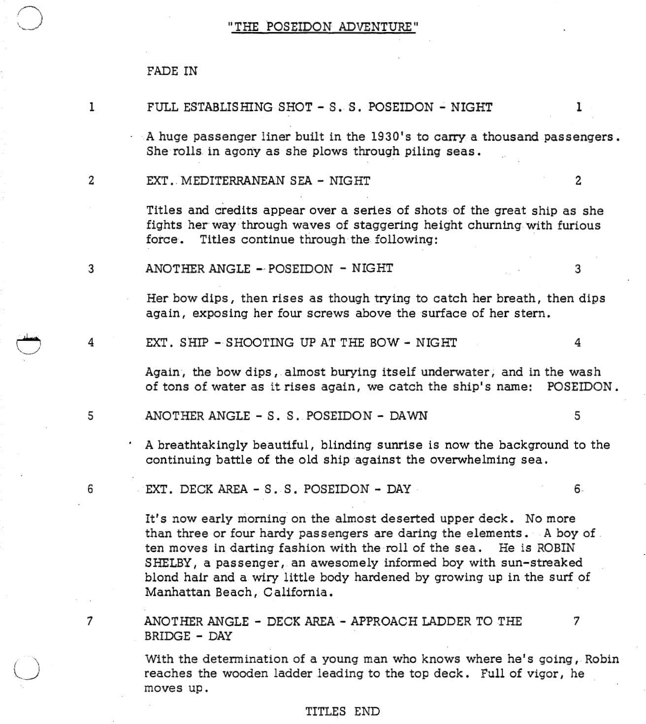 Page One: “The Poseidon Adventure” (1972)