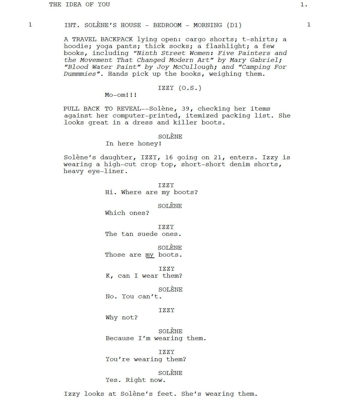 Page One: “The Idea of You” (2024)