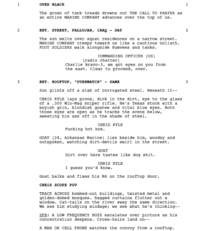Page One: “American Sniper” (2014)
