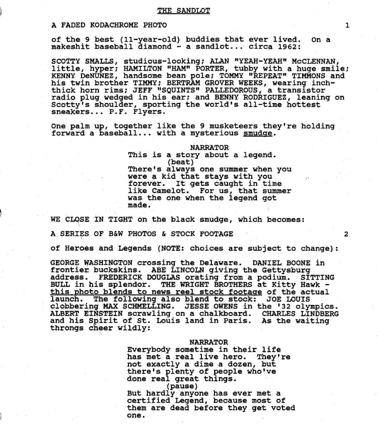 Page One: “The Sandlot” (1993)
