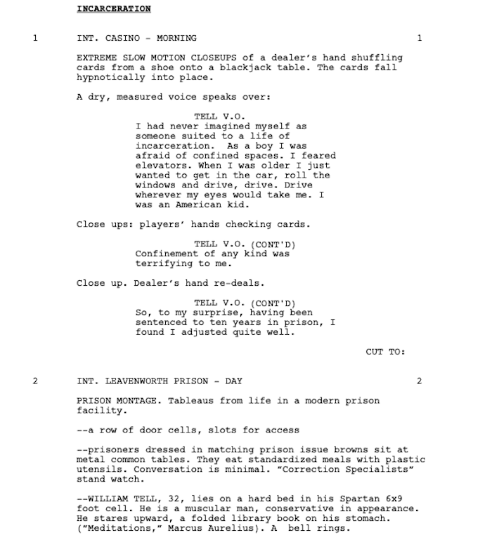 Page One: “The Card Counter” (2021)