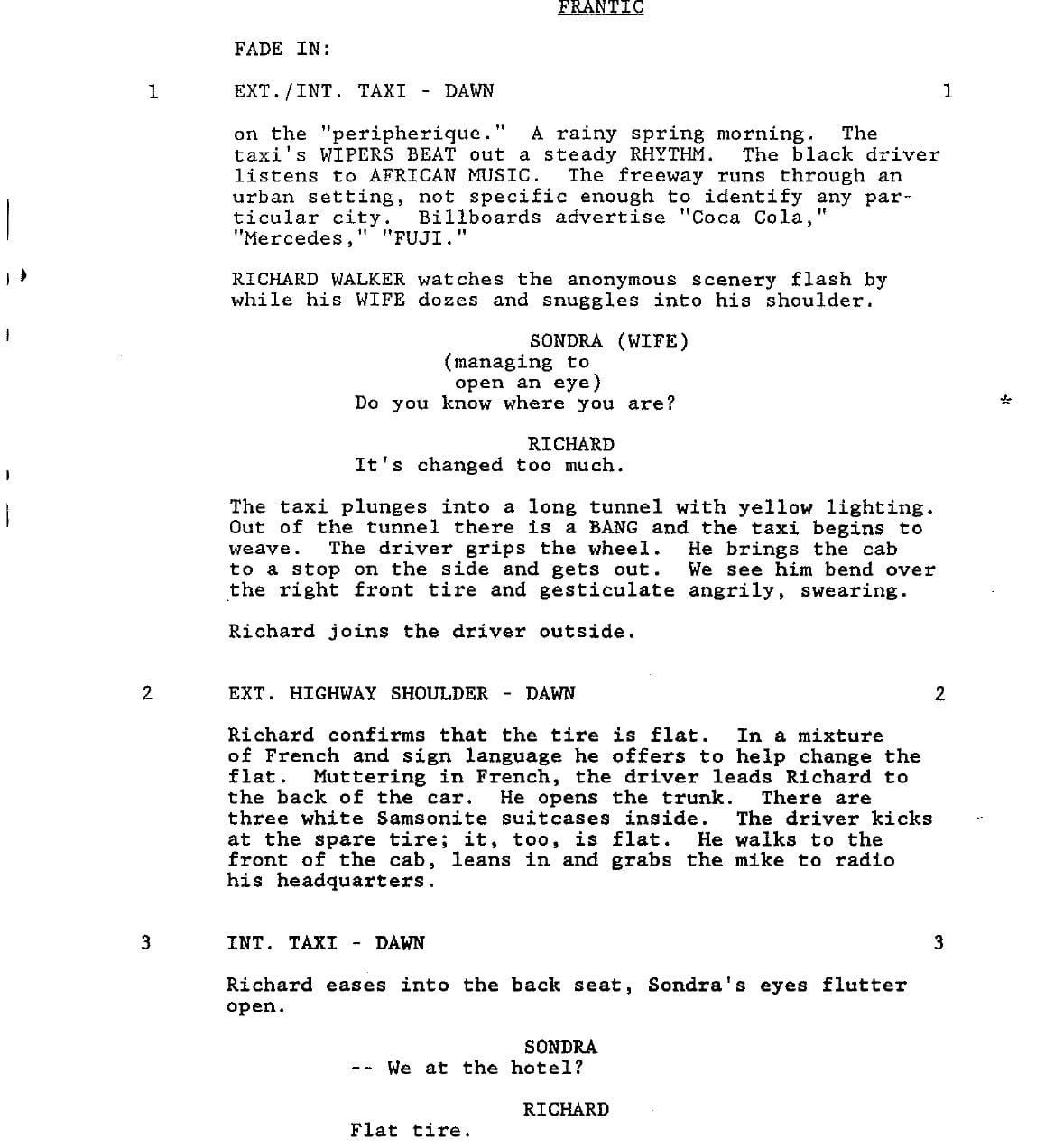 Page One: “Frantic” (1988)