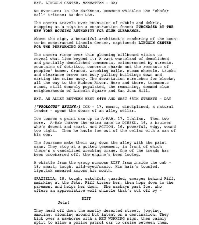 Page One: “West Side Story” (2021)