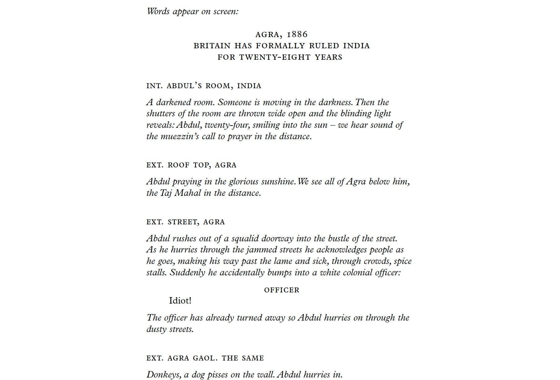 Page One: “Victoria & Abdul” (2017)
