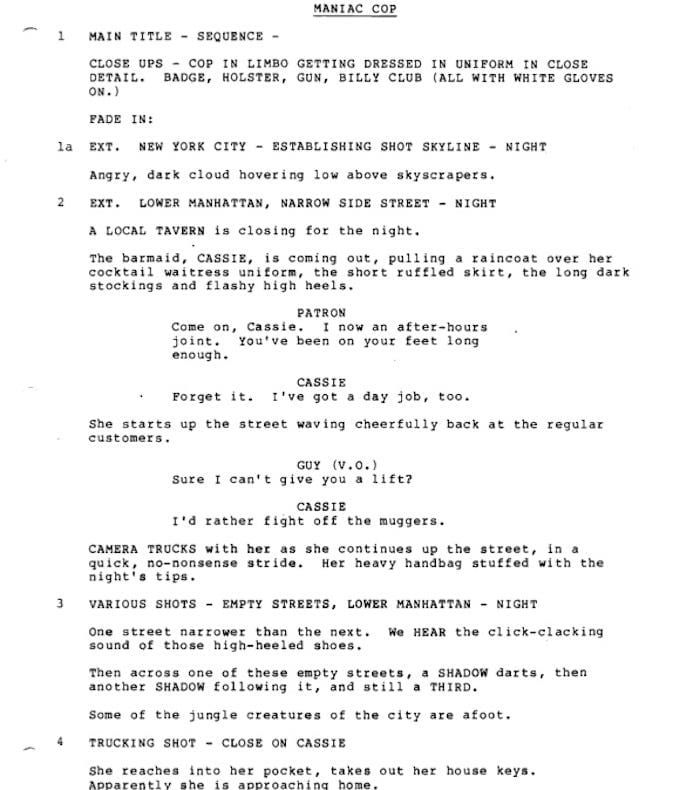 Page One: “Maniac Cop” (1988)