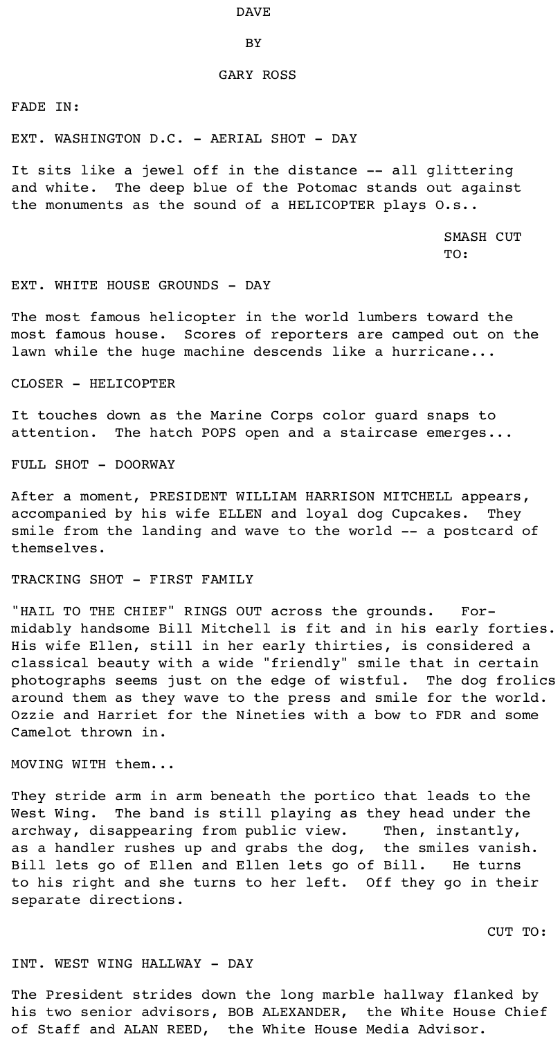 Page One: ‘Dave’ (1993)