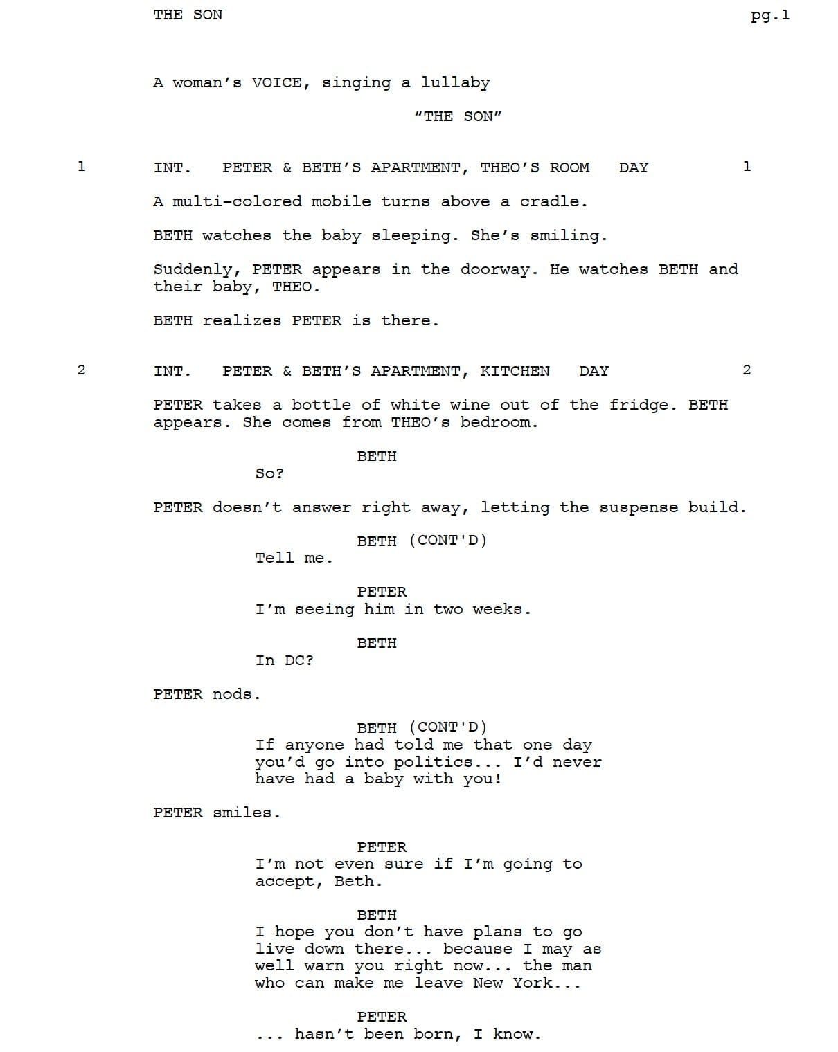Page One: “The Son” (2022)