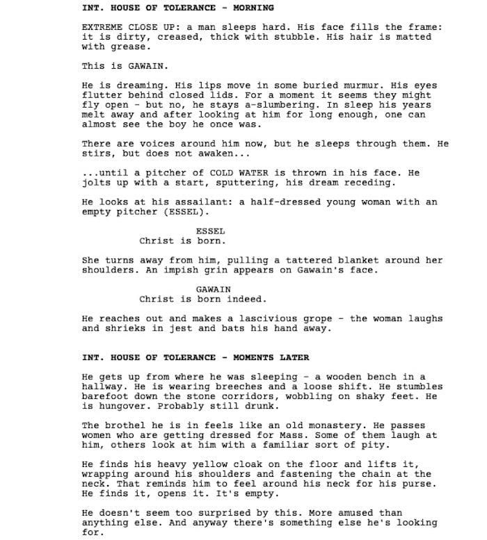 Page One: “The Green Knight” (2021)