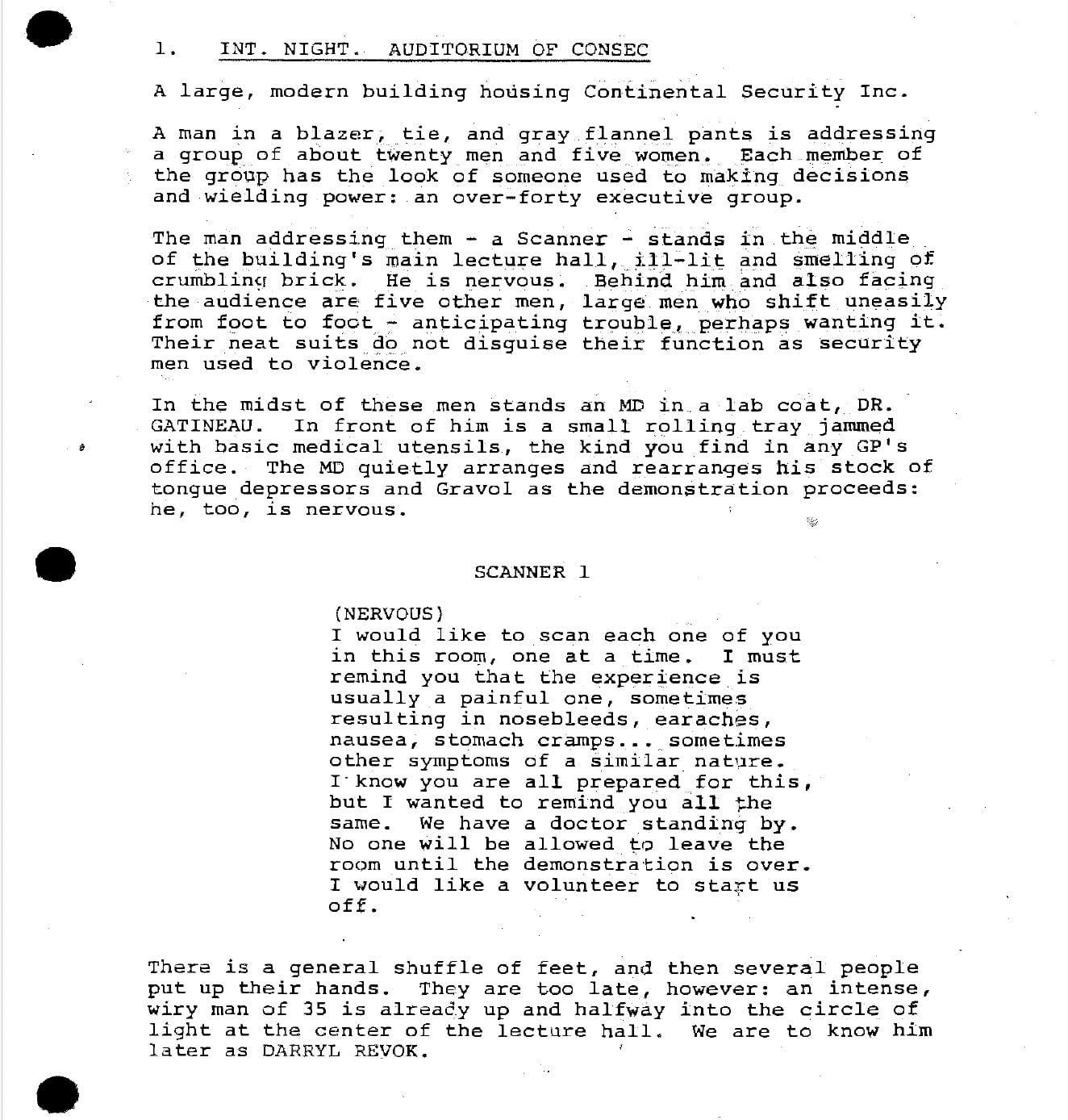 Page One: “Scanners” (1981)
