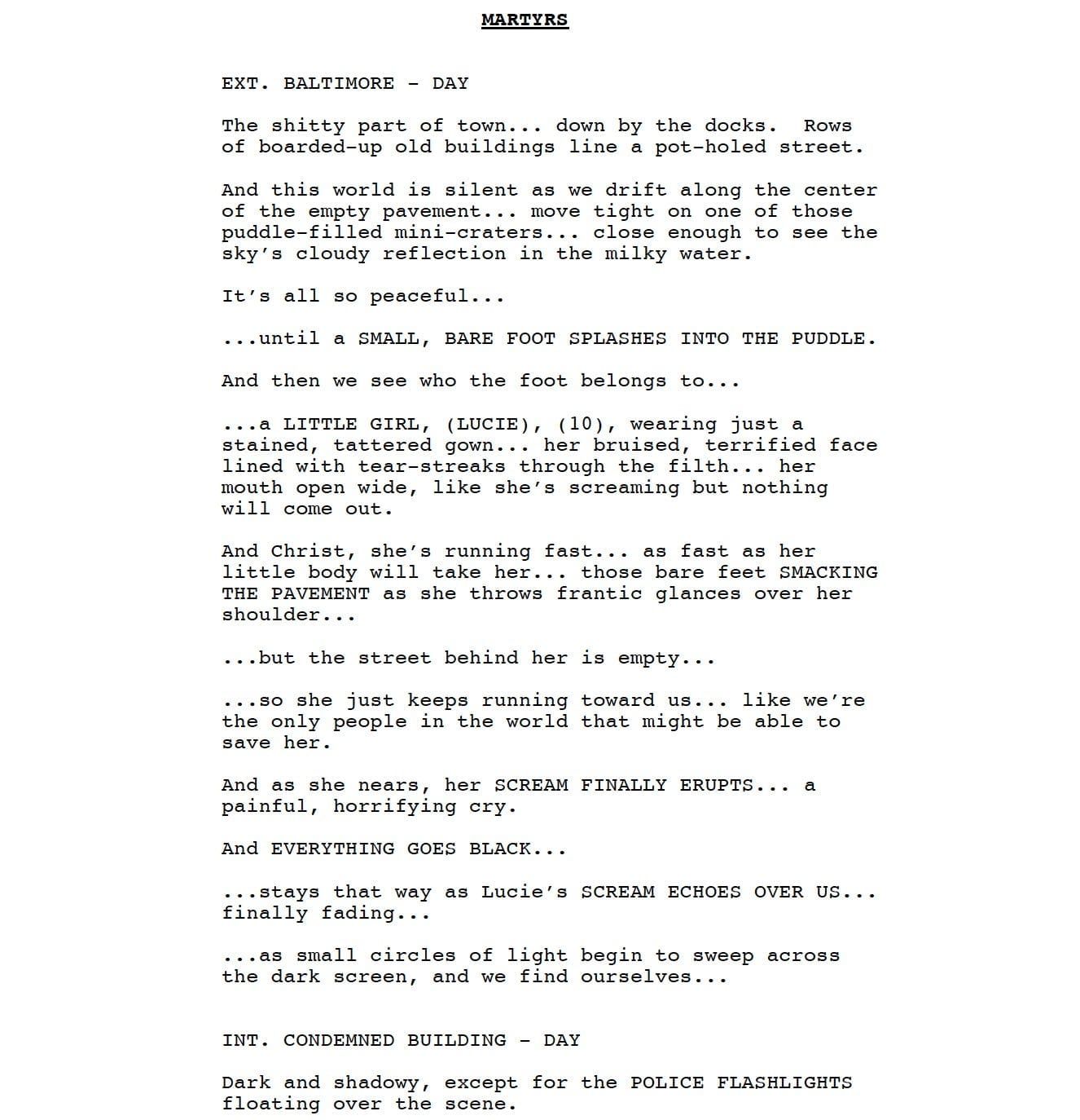 Page One: “Martyrs” (2008)