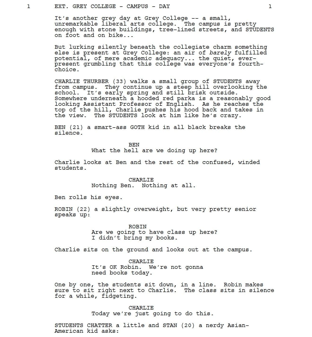 Page One: “Tenure” (2008)