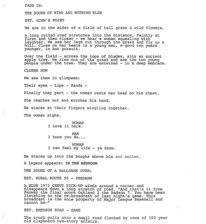 Page One: “In the Bedroom” (2001)