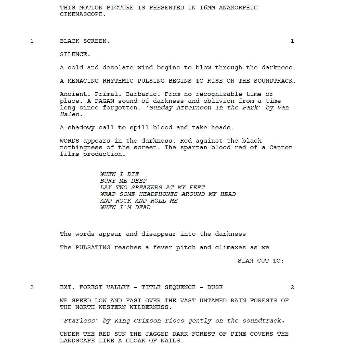 Page One: “Mandy” (2018)