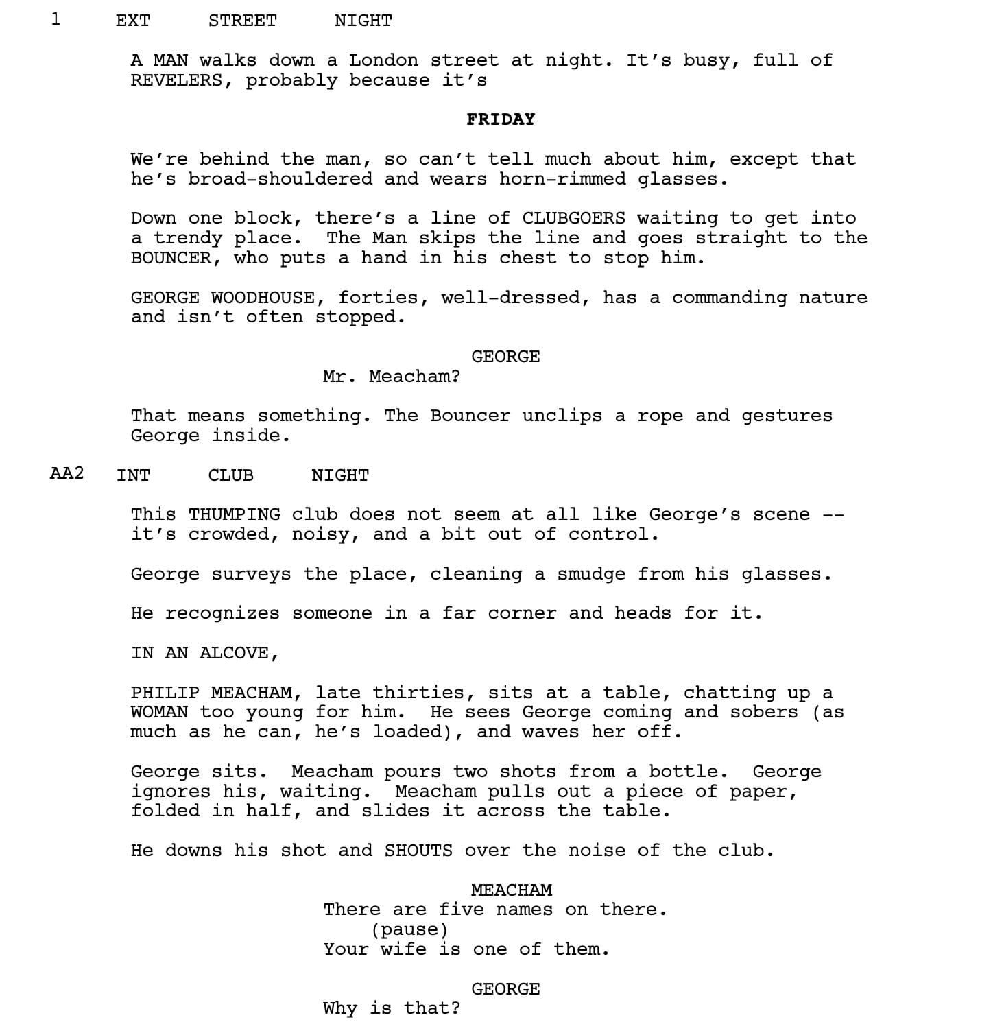 Page One: “Black Bag” (2025)