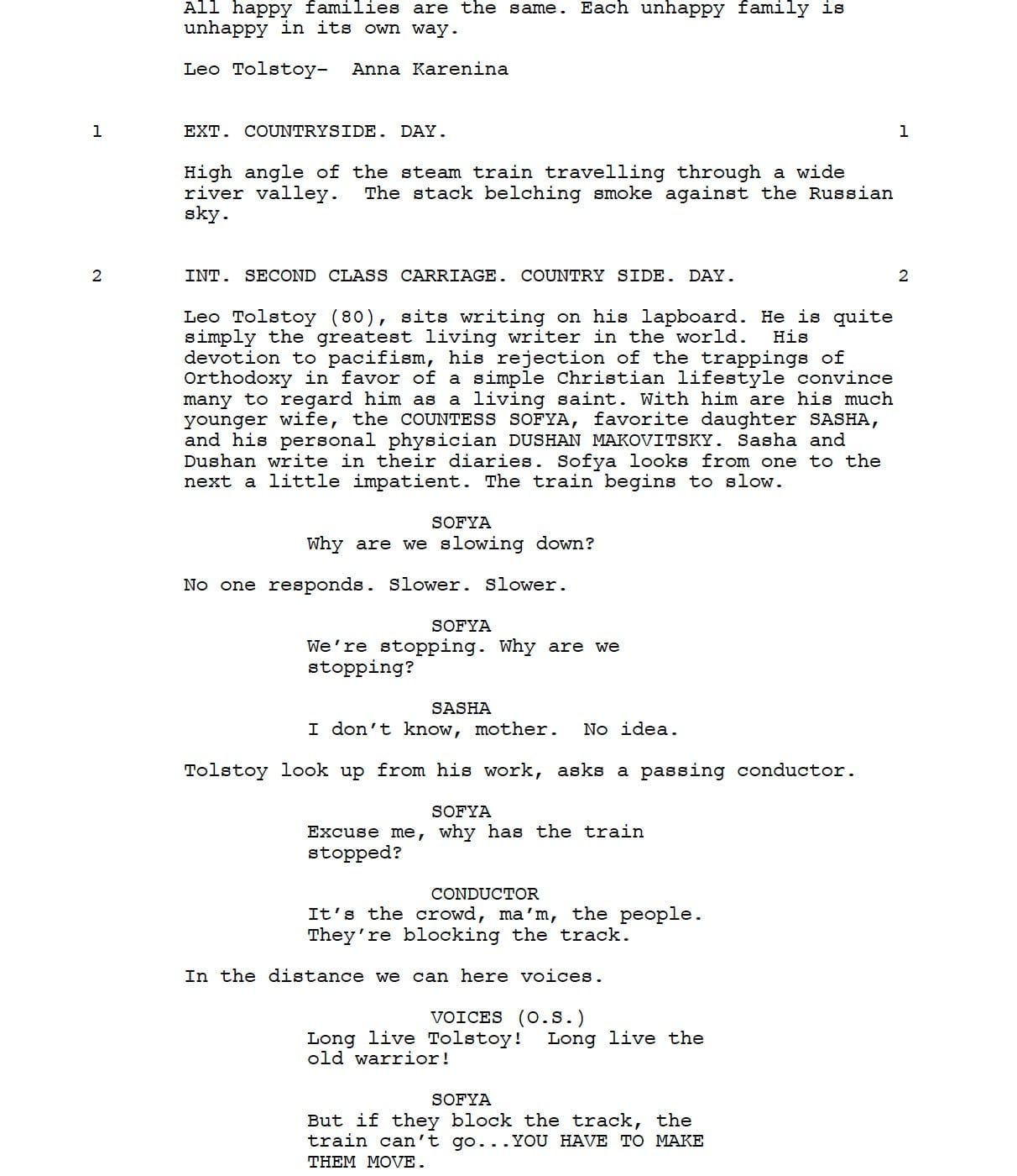 Page One: “The Last Station” (2009)